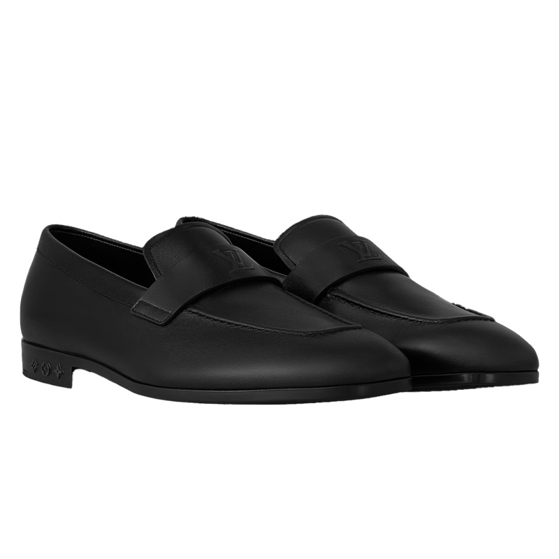 Shop Louis Vuitton Handschoen ''Zwarte Leren Loafer'' 1ACVJT