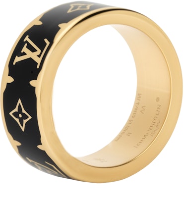 Anillo Unisex con Logo de Esmalte Dorado de Louis Vuitton Diseño para Parejas M1568M Buy Anillo Unisex con Logo de Esmalte Dorado de Louis Vuitton Diseño para Parejas M1568M