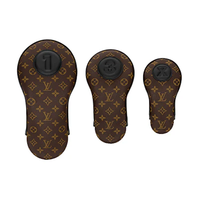 LOUIS VUITTON Golf Accessories Canvas Leather Wool Unisex Sports Set GI0825