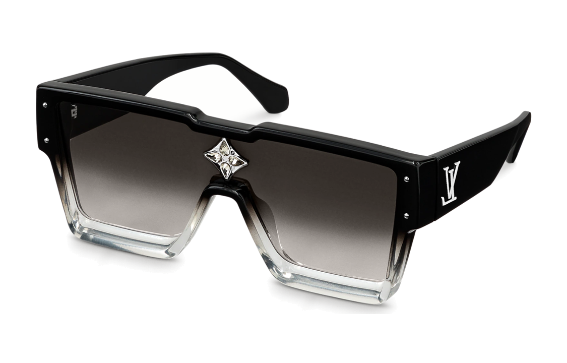 LOUIS VUITTON Gradient Black Logo Sunglasses Unisex Irregular Frame Style. Z1736W 圖 2