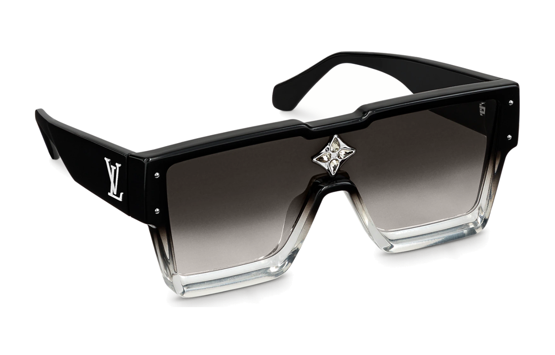 LOUIS VUITTON Gradient Black Logo Sunglasses Unisex Irregular Frame Style. Z1736W 圖 4