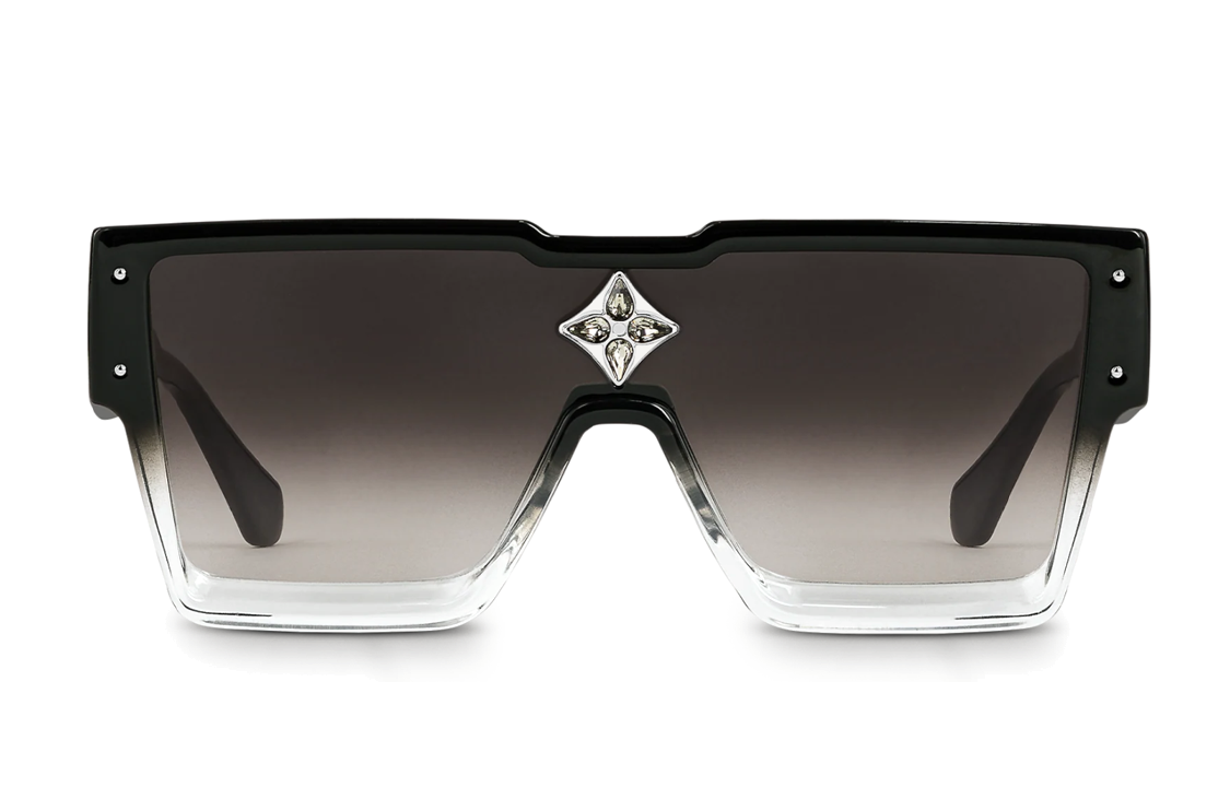 LOUIS VUITTON Gradient Black Logo Sunglasses Unisex Irregular Frame Style. Z1736W 圖 5