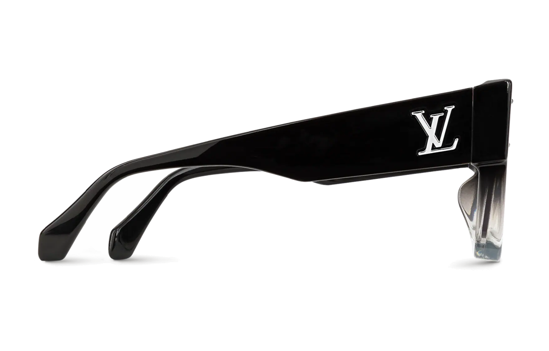 LOUIS VUITTON Gradient Black Logo Sunglasses Unisex Irregular Frame Style. Z1736W 圖 6