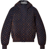 LOUIS VUITTON Gradient Grid Logo Print Orange Waist Jacket 1AAVBM LOUIS VUITTON Gradient Grid Logo Print Orange Waist Jacket 1AAVBM