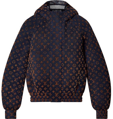 路易威登漸層格紋Logo印花橘色腰夾克 1AAVBM Order 路易威登漸層格紋Logo印花橘色腰夾克 1AAVBM