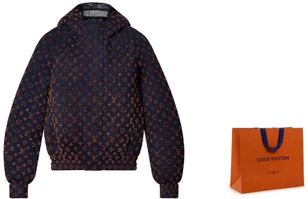 路易威登漸層格紋Logo印花橘色腰夾克 1AAVBM Cheap 路易威登漸層格紋Logo印花橘色腰夾克 1AAVBM