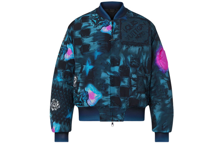 LOUIS VUITTON Gradient Monogram Pilot Zip Jacket Blue 1A8WTJ