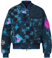 LOUIS VUITTON Gradient Monogram Pilot Zip Jacket Blue 1A8WTJ LOUIS VUITTON Gradient Monogram Pilot Zip Jacket Blue 1A8WTJ