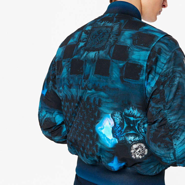 Details for ルイ・ヴィトン グラデーション モノグラム パイロット ジップジャケット ブルー 1A8WTJ