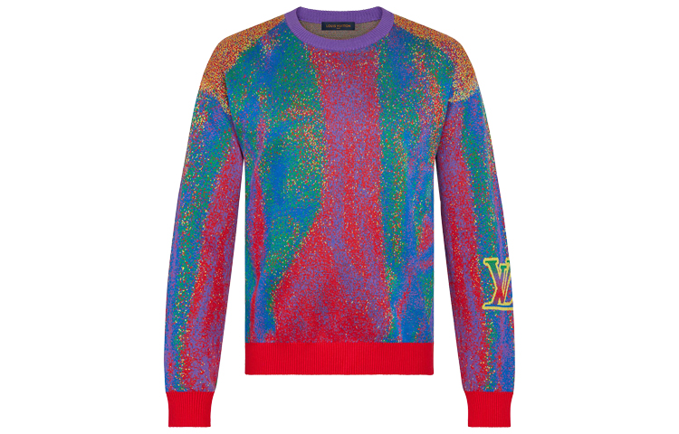 Louis Vuitton Gradient Pullover Sweatshirt Orange 1A7X9V
