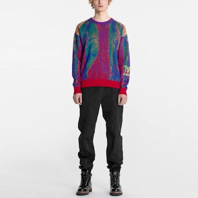 Louis Vuitton Gradient Pullover Sweatshirt Oranye 1A7X9V Lookbook Louis Vuitton Gradient Pullover Sweatshirt Oranye 1A7X9V