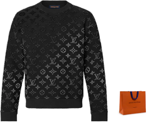 路易威登漸層縫線男士黑色圓領休閒衫 1AAU85 Order 路易威登漸層縫線男士黑色圓領休閒衫 1AAU85