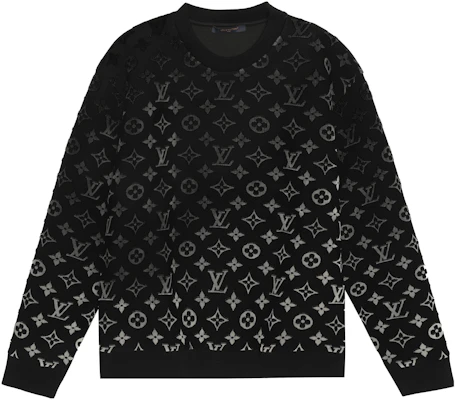 路易威登漸層縫線男士黑色圓領休閒衫 1AAU85 Lookbook 路易威登漸層縫線男士黑色圓領休閒衫 1AAU85