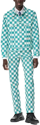Chaqueta Vaquera Verde a Cuadros LOUIS VUITTON con Diseño de Un Solo Botón 1A9A1Y Lookbook Chaqueta Vaquera Verde a Cuadros LOUIS VUITTON con Diseño de Un Solo Botón 1A9A1Y