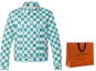 Details for Chaqueta Vaquera Verde a Cuadros LOUIS VUITTON con Diseño de Un Solo Botón 1A9A1Y