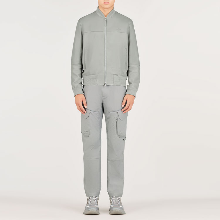 LOUIS VUITTON Grey Lambskin Zip Jacket 1A4Q5O 圖 3