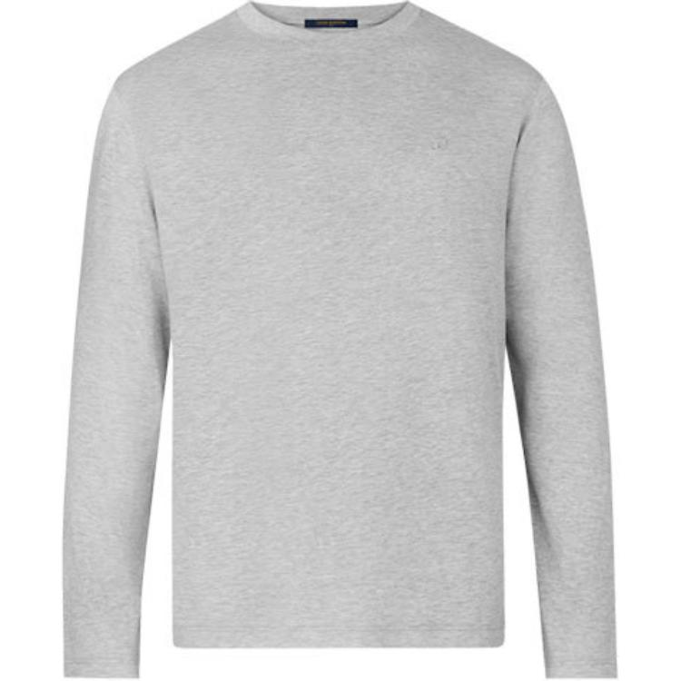 LOUIS VUITTON Grey Logo Long Sleeve T-Shirt 1A325H