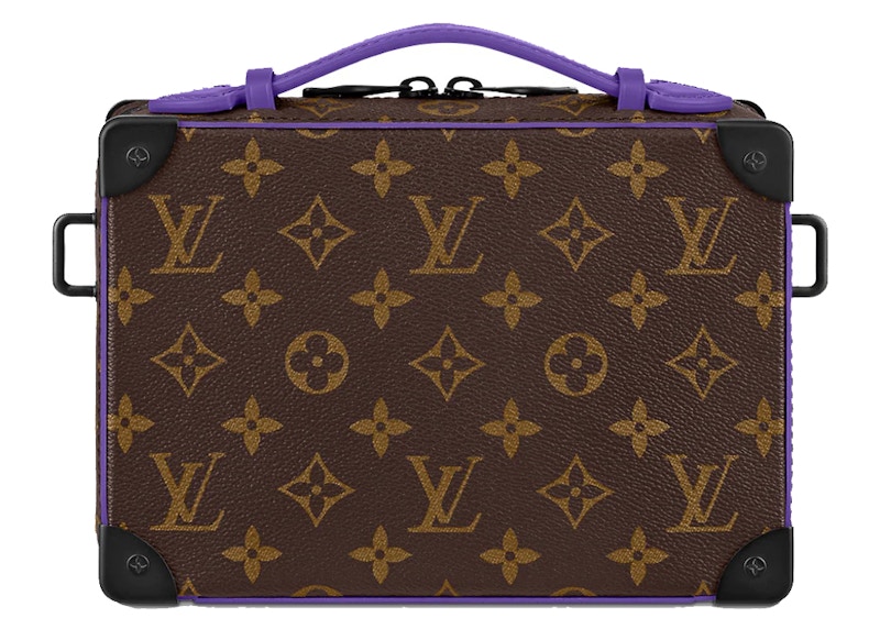 Order 路易威登手提軟盒Monogram Macassar棕/紫色