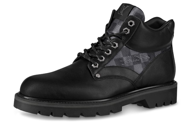 Louis Vuitton Harlem 'Damier Graphite Black Leather' 1A5SCV