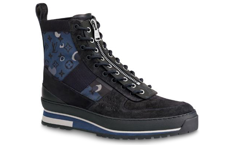 LV Harlem Ankle Sneakers 'Blue Black' 圖 2