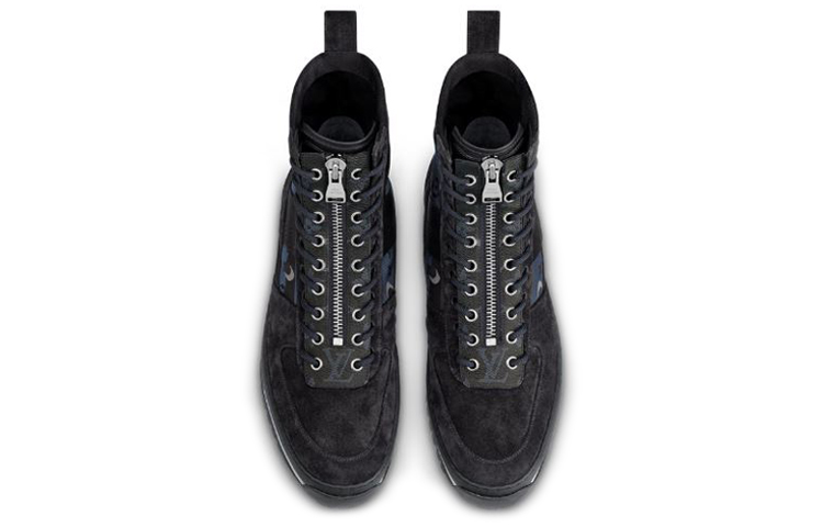 LV Harlem Ankle Sneakers 'Blue Black' 圖 4