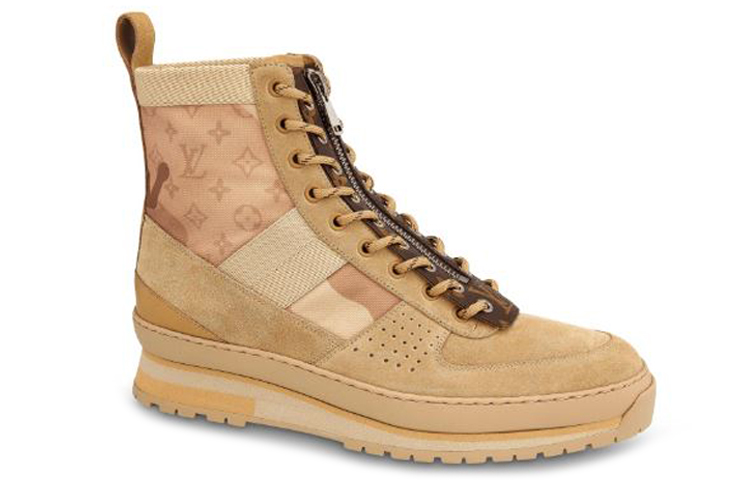 Order Louis Vuitton Harlem Stiefel ''Beige Wildleder und Kalbsleder'' 1A5Y71