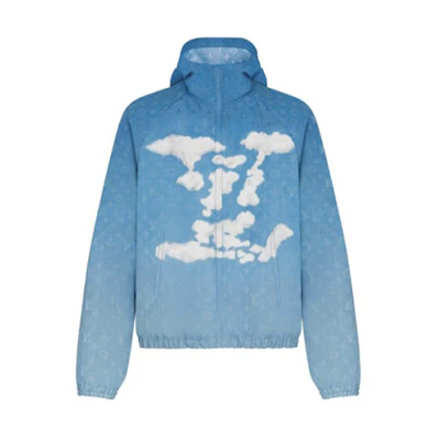 LOUIS VUITTON Heaven on Earth Sky Blue Logo Hoodie Jacket 1A8A7M