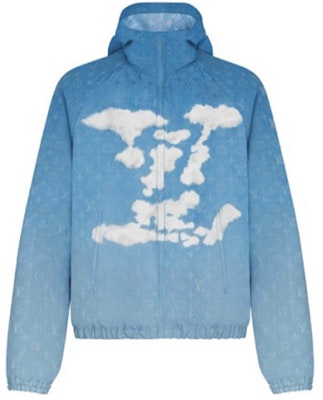 LOUIS VUITTON Heaven on Earth Sky Blue Logo Hoodie Jacket 1A8A7M Order LOUIS VUITTON Heaven on Earth Sky Blue Logo Hoodie Jacket 1A8A7M