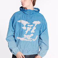 Lookbook 路易威登 天空藍Logo連帽外套 1A8A7M