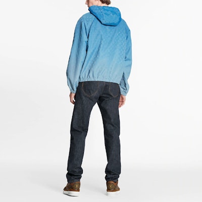 LOUIS VUITTON Heaven on Earth Sky Blue Logo Hoodie Jacket 1A8A7M Details for LOUIS VUITTON Heaven on Earth Sky Blue Logo Hoodie Jacket 1A8A7M