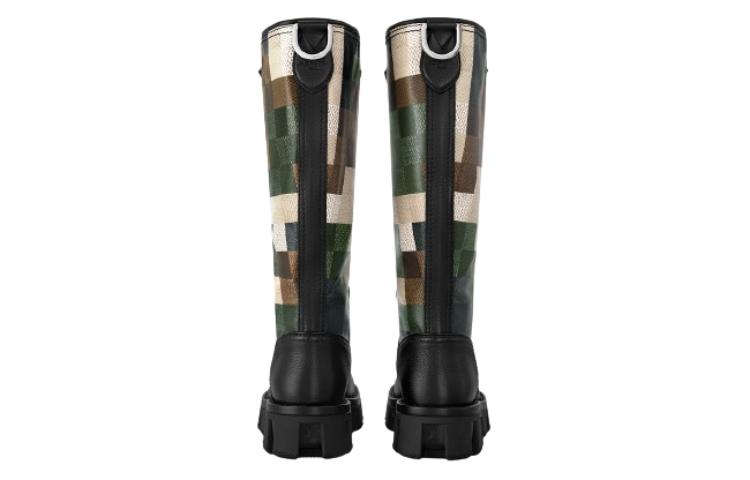 Shop Louis Vuitton High-Top Boot 'Green Leather' 1ACNEN