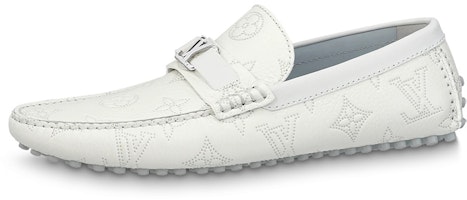 Louis Vuitton Hockenheim Moccasin 'White' 1AAN3P Louis Vuitton Hockenheim Moccasin 'White' 1AAN3P