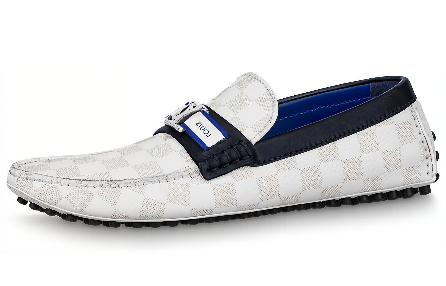 Louis Vuitton Hockenheim Moccasin 'White Grain' 1A8ILX
