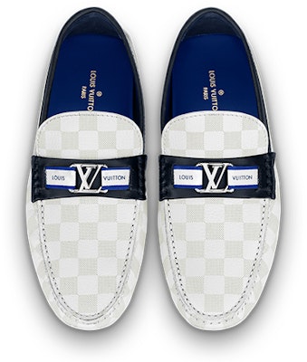 LOUIS VUITTON 路易威登 Hockenheim 顆粒面套腳 豆豆鞋 男款 白色 Lookbook LOUIS VUITTON 路易威登 Hockenheim 顆粒面套腳 豆豆鞋 男款 白色