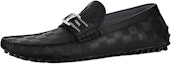 Buy Louis Vuitton Hockenheim Kasut Moccasin 'Hitam' 1A8INL