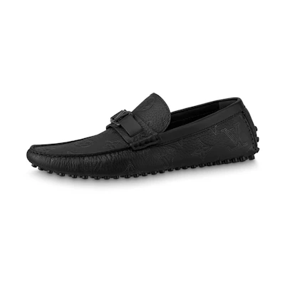 LV Hockenheim Moccasin Shoes 'Black Monogram'