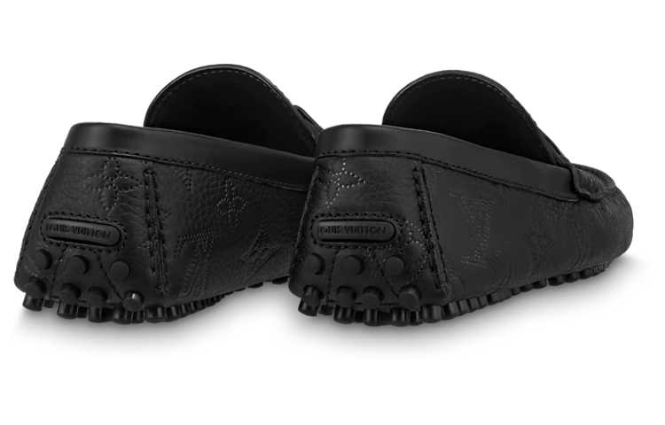 Lookbook Kasut Moccasin Louis Vuitton Hockenheim 'Monogram Hitam' 1AAN2N