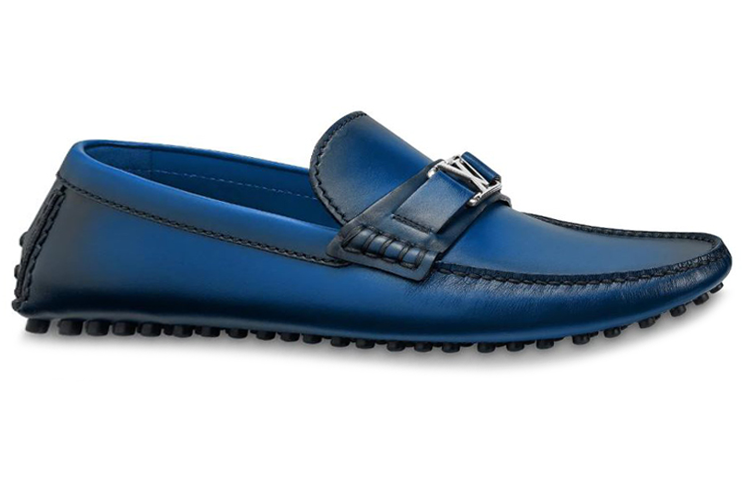 Louis Vuitton Hockenheim Moccasin Shoes 'Blue' 1A5UUA
