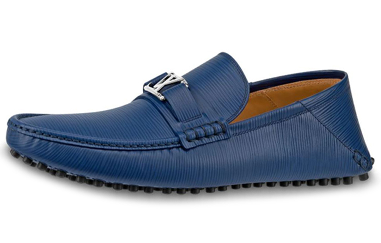 Buy Louis Vuitton Hockenheim Mokassinschuhe ''Blau EPI'' 1A4TW2