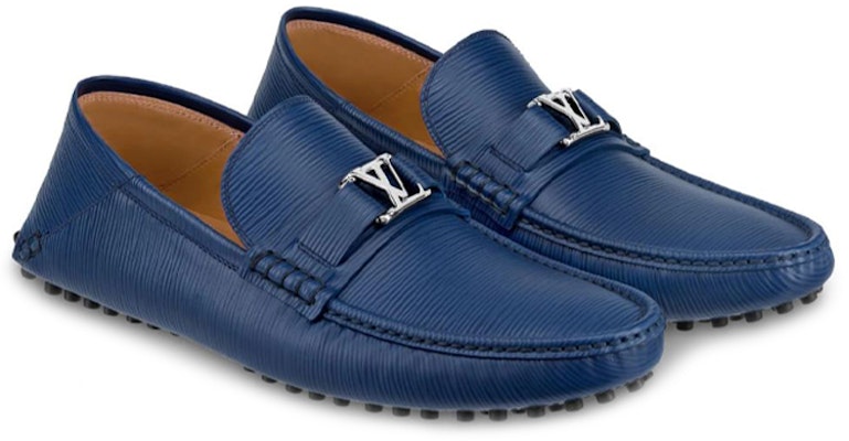 Louis Vuitton Hockenheim Moccasin Shoes 'Blue EPI' 1A4TW2 Lookbook Louis Vuitton Hockenheim Moccasin Shoes 'Blue EPI' 1A4TW2