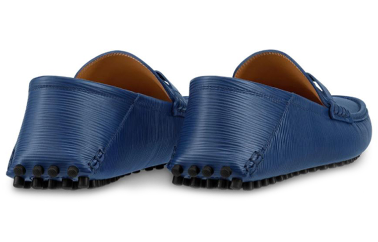 Shop Louis Vuitton Hockenheim Mokassinschuhe ''Blau EPI'' 1A4TW2