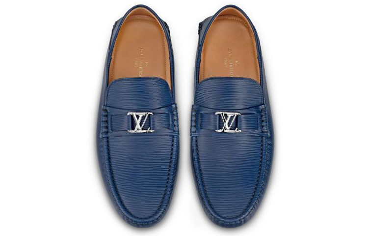 Purchase Louis Vuitton Hockenheim Mokassinschuhe ''Blau EPI'' 1A4TW2