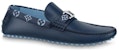 Kasut Louis Vuitton Hockenheim Moccasin 'Biru dengan Kolar Monogram' 1AAN5H