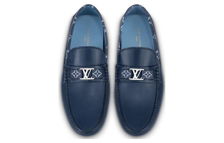Lookbook Mocasines Louis Vuitton Hockenheim 'Azules con Cuello de Monograma' 1AAN5H