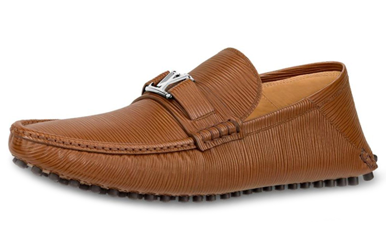 Louis Vuitton Hockenheim Moccasin Shoes 'Brown' 1A4TV8