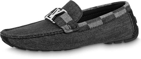Louis Vuitton Hockenheim Moccasin Shoes 'Grey with Plaid Collar' 1A9YRW Louis Vuitton Hockenheim Moccasin Shoes 'Grey with Plaid Collar' 1A9YRW
