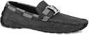 Kasut Louis Vuitton Hockenheim Moccasin 'Kelabu dengan Kolar Plaid' 1A9YRW