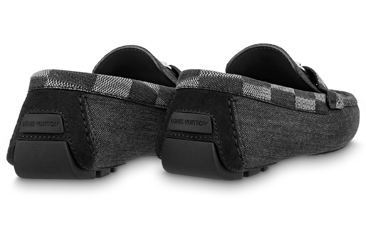 Lookbook ルイ・ヴィトン ホッケンハイム モカシン グレー格子柄 (Rui Vu~iton Hokkenhaimu Mokashin Gurē Kōshigara) 1A9YRW