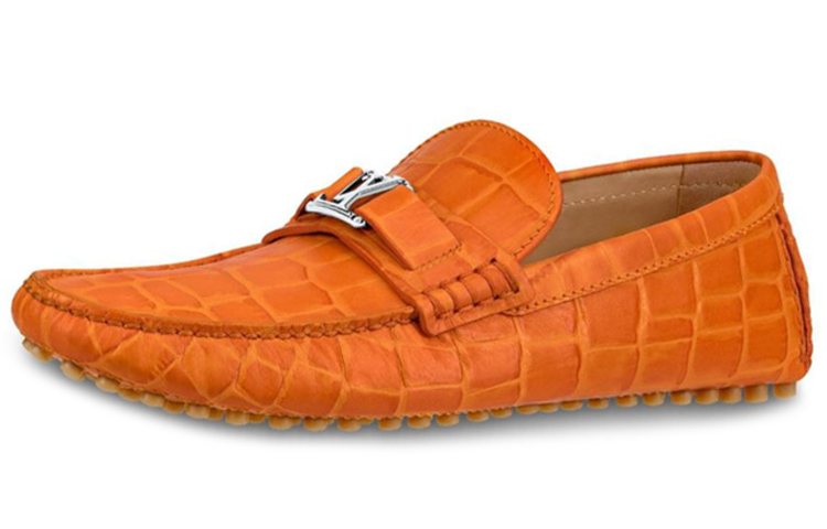 Louis Vuitton Hockenheim Moccasin Shoes 'Orange' 1A4U0Q