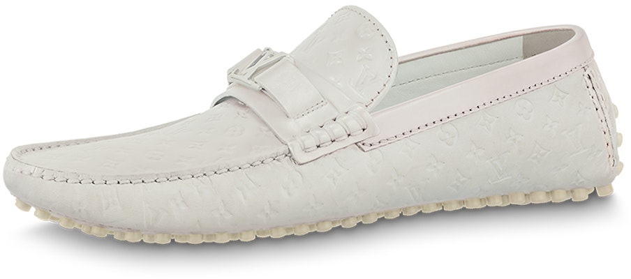 Louis Vuitton Hockenheim Moccasin Shoes 'White Minimonogram' 1ABM3T Buy Louis Vuitton Hockenheim Moccasin Shoes 'White Minimonogram' 1ABM3T